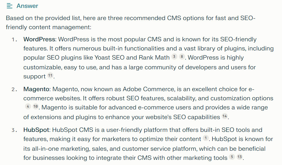 CRM Recommendations