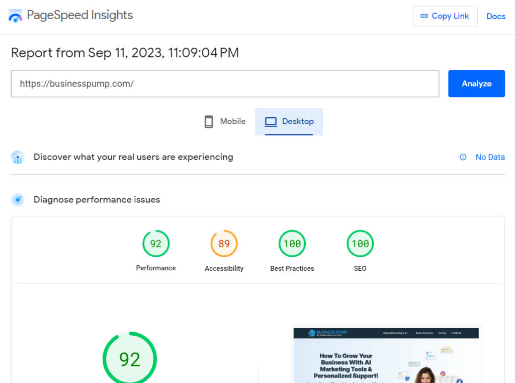 Google Speed Insights to optimize page load speeds