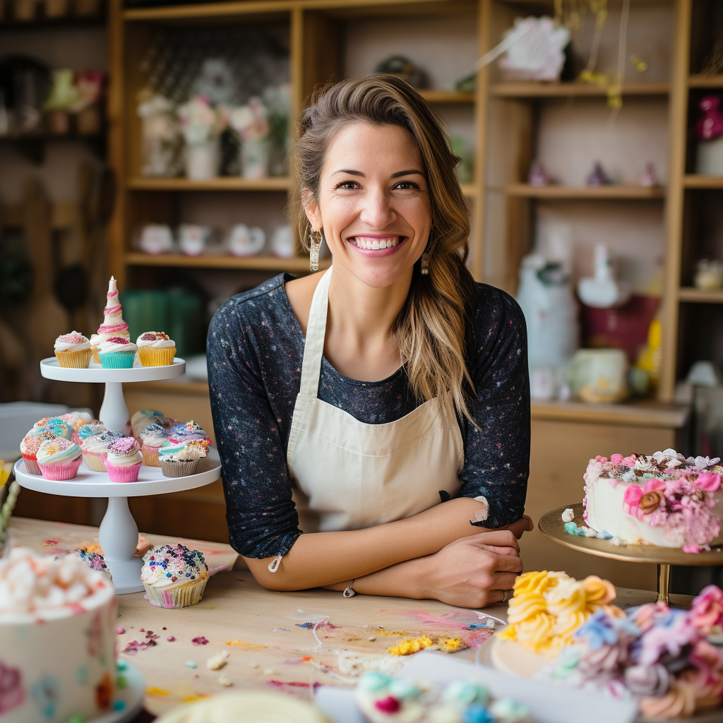 small business owner and baker making more revenue