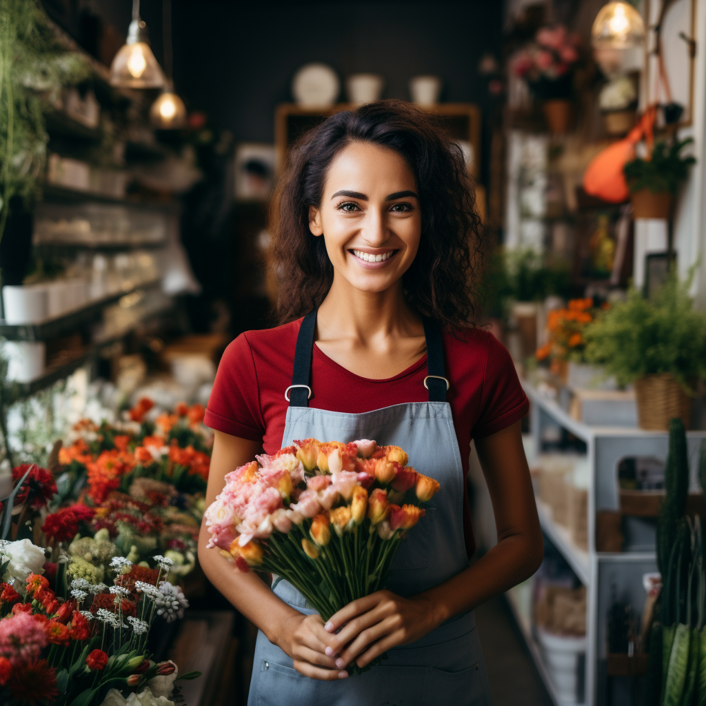 small business owner florist startup